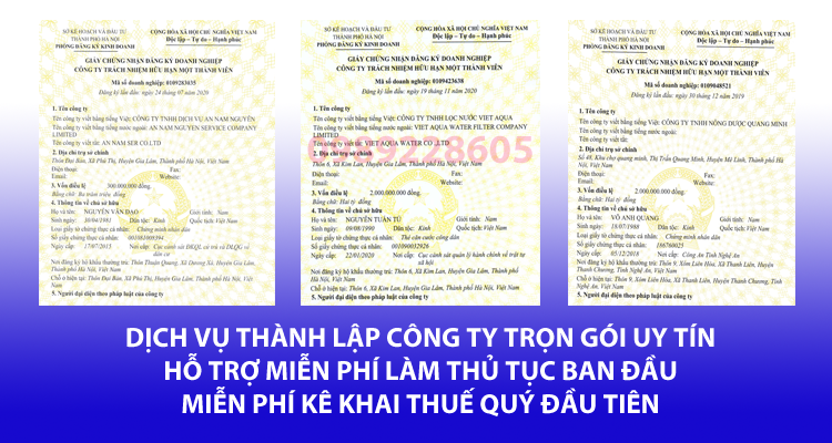 dịch vụ thành lập doanh nghiệp
